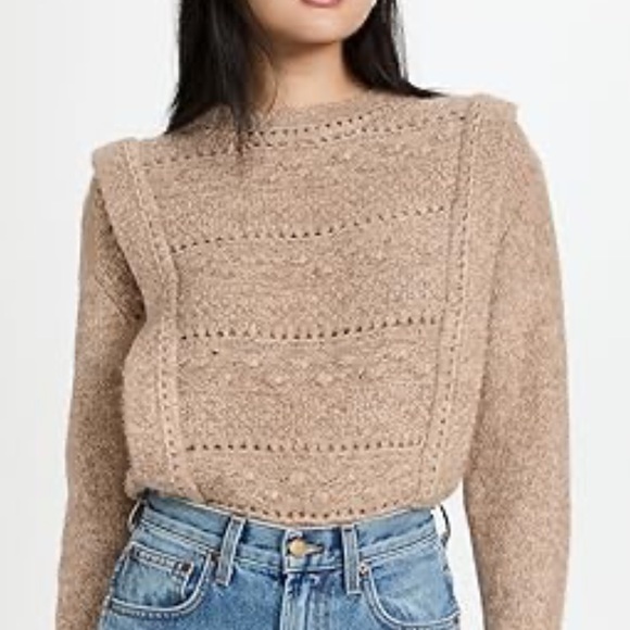 Mango Wool- blend Knit Sweater in Oatmeal Color - Picture 7 of 15